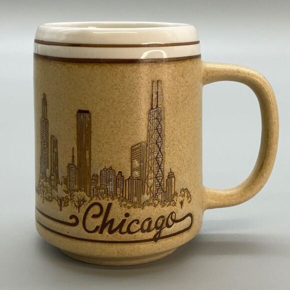 Vintage Other - Vintage Chicago Skyline Souvenir Coffee Tea Mug Made in Japan Mid Century Modern